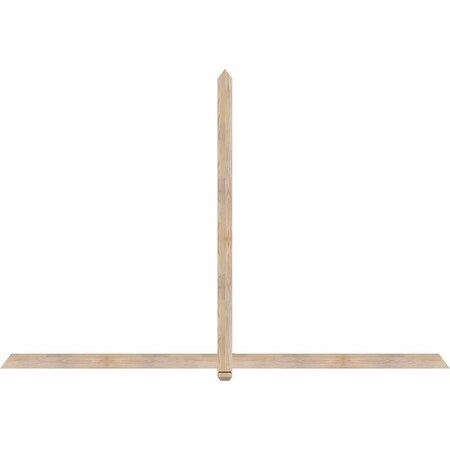 Ekena Millwork Eugene Smooth Timber Gable Bracket, Douglas Fir, 108"W x 72"H x 1 1/2"D x 3 1/2"F, 16/12 Pitch GBW108X72X0204EUG00SDF